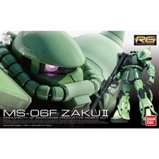 BANDAI RG Gundam 1/144 MS-06F ZAKU II Mass Productive Plastic Model Kit Japan