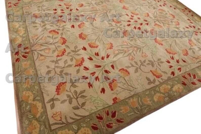 Pottery Barn Adeline стеганный вручную 100% шерстяной ковер для дома, спальни, гостиной - Изображение 4 из 4