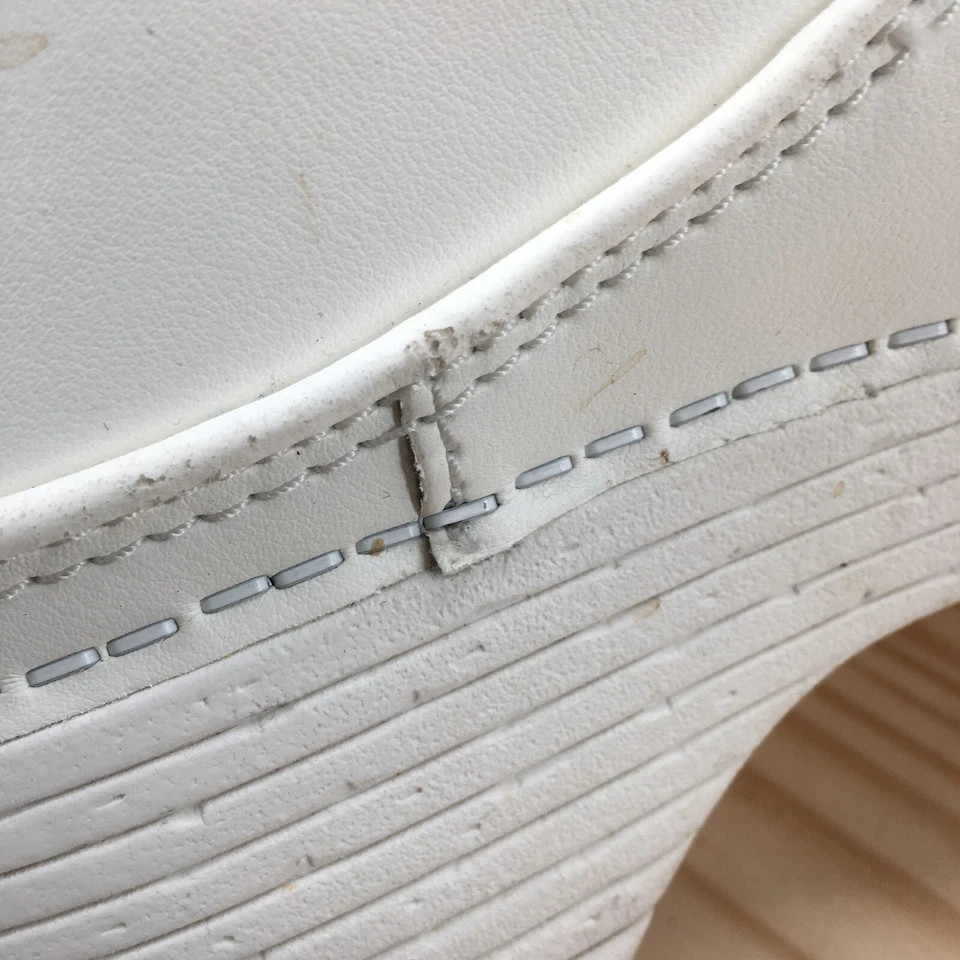 丹斯科鞋女式 38 LT Pro 坡跟护理木屐白色皮革舒适懒人鞋 — 第 4/4 张图片