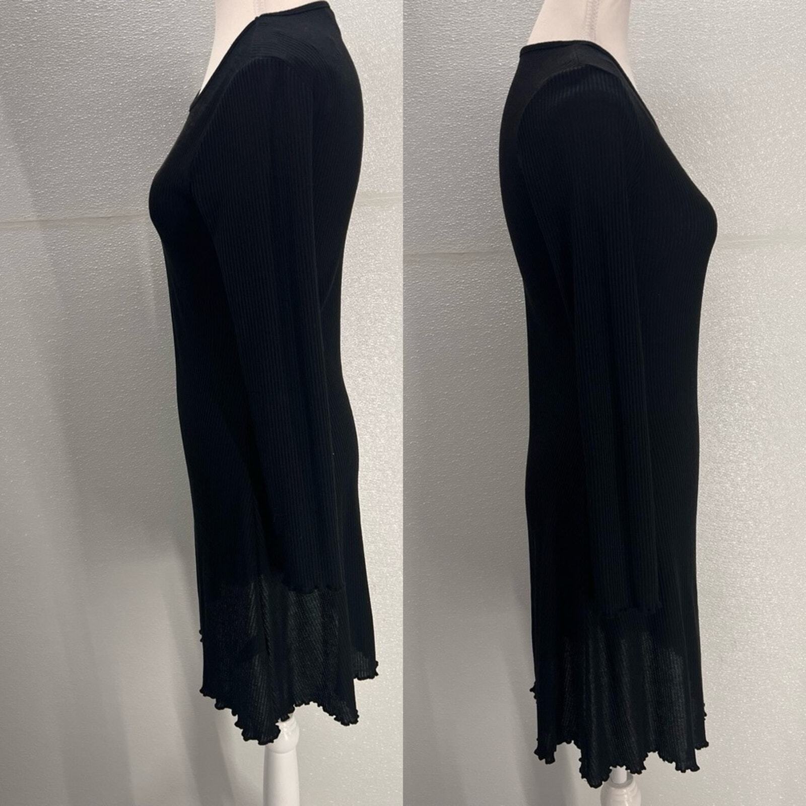 H&M Ribbed Cotton Dress Size 10 thumbnail 4