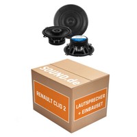 Crunch Lautsprecher FüR Renault Clio 2 Front Heck TüR 2-Wege Koax 13Cm Einbauset