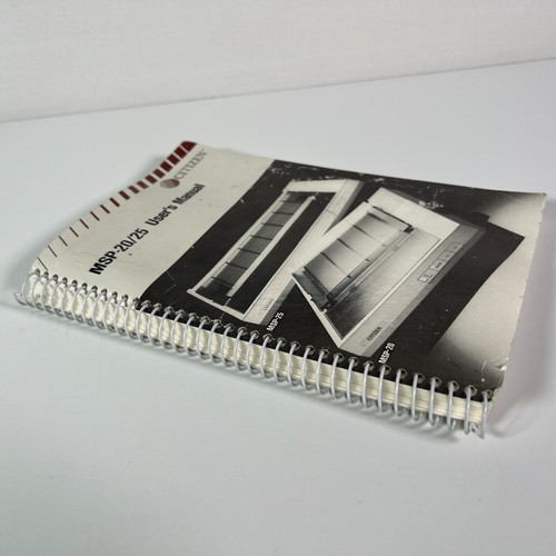 Vintage Citizen MSP-20/25 Dot Matrix PC Computer Printer User's Manual Book - Afbeelding 2 van 9