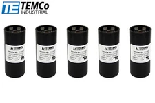 TEMCo 108-130 uf/MFD 220-250 VAC volts Round Start Capacitor 50/60 Hz -Lot-5