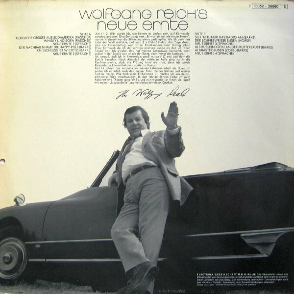 Wolfgang Reich's Neue Ernte / Vinyl / METAL / HEAVY / Guitar / EMI