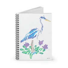 Heron: original by Ariel G. Yang Spiral Notebook - Ruled Line