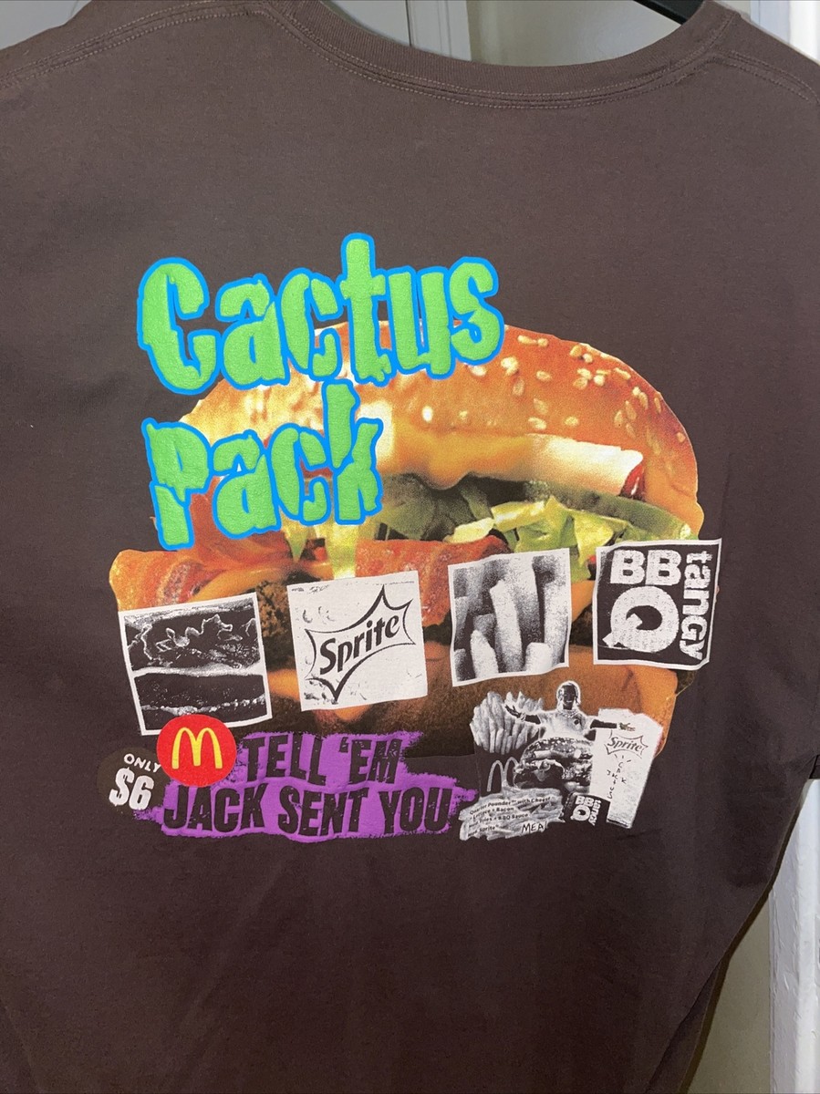 Tシャツ・カットソー Travis Scott x McDonald's Cactus Pack Vintage Promo T-shirt Travis Scott X McDonalds Cactus Pack Vintage Promo Tee 2XL