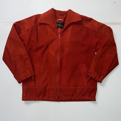 Antelope Women's Size 8 Red Leather Jacket Full Zip Lined