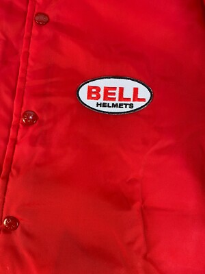 Vintage 70s 80s Bell Helmets Windbreaker Coat Jacket Lined Racing