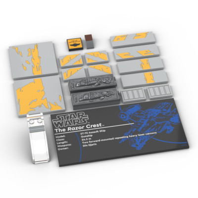 Upgrade-Kit (bedruckte Teile) für LEGO  Star Wars 75331 The Razor Crest 