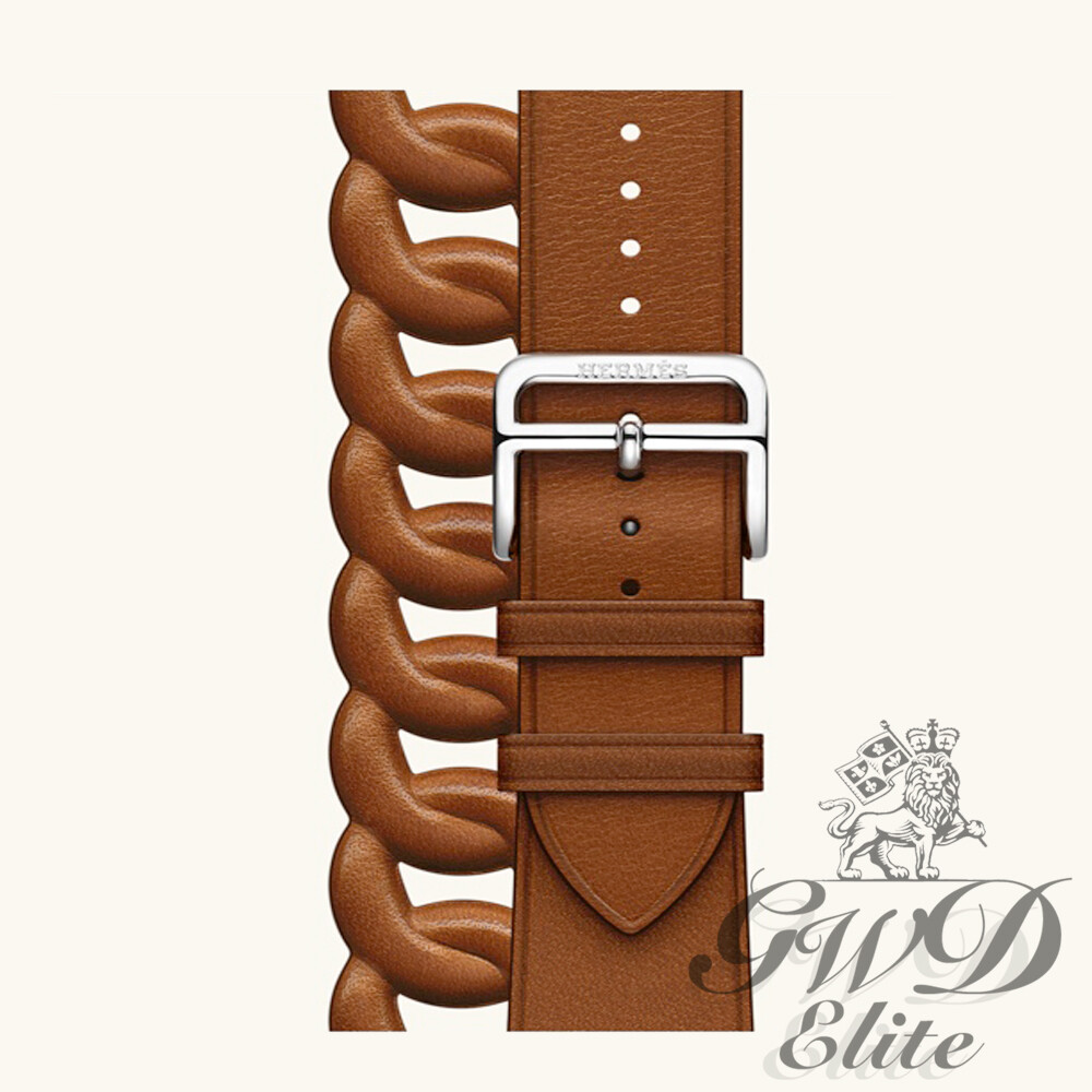 Apple Watch Hermes Fauve Barenia 44MM leather Gourmette Apple Watch Hermes Fauve Barenia 44MM leather Gourmette