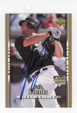 SIGNED BASEBALL CARD AUTO CHICAGO WHITE SOX JOSH FIELDS 2007 UD UPPER DECK #8