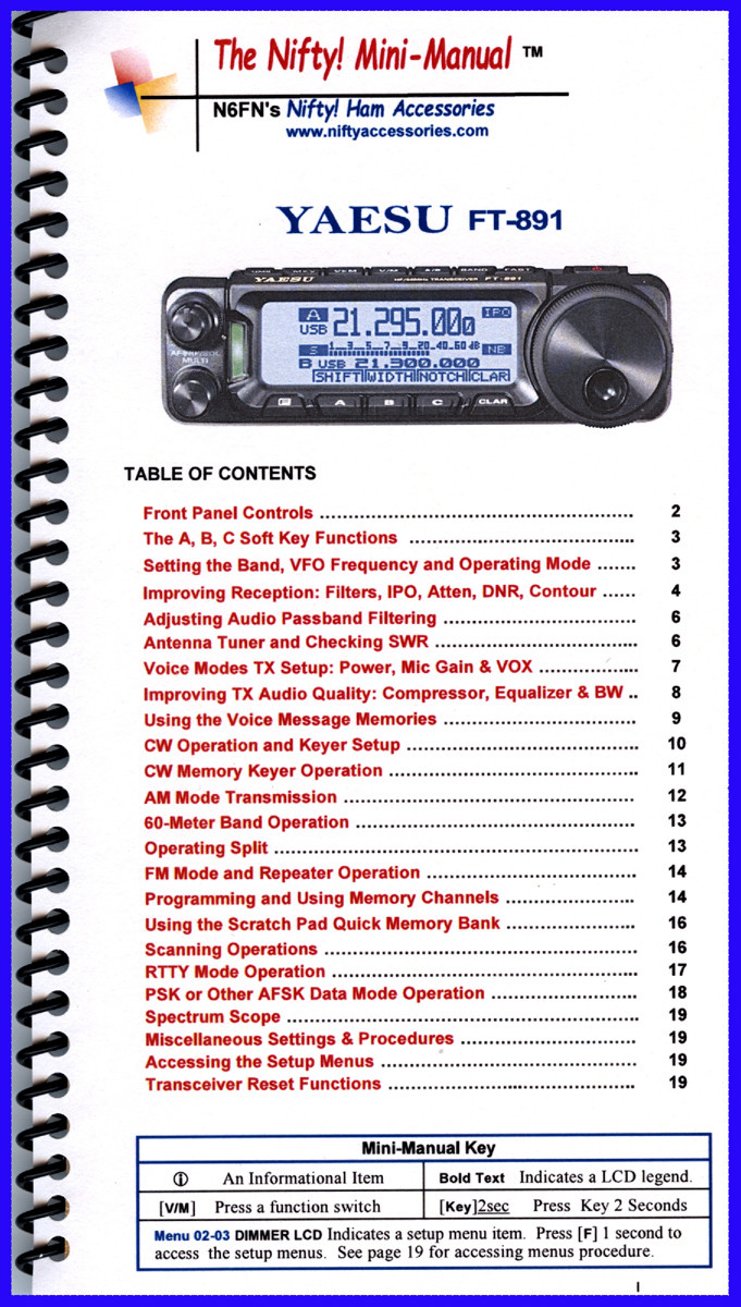 Yaesu FT-891 HF/6M Mobile Transceiver with Nifty Yaesu FT-891 HF/6M Mobile Transceiver with Nifty