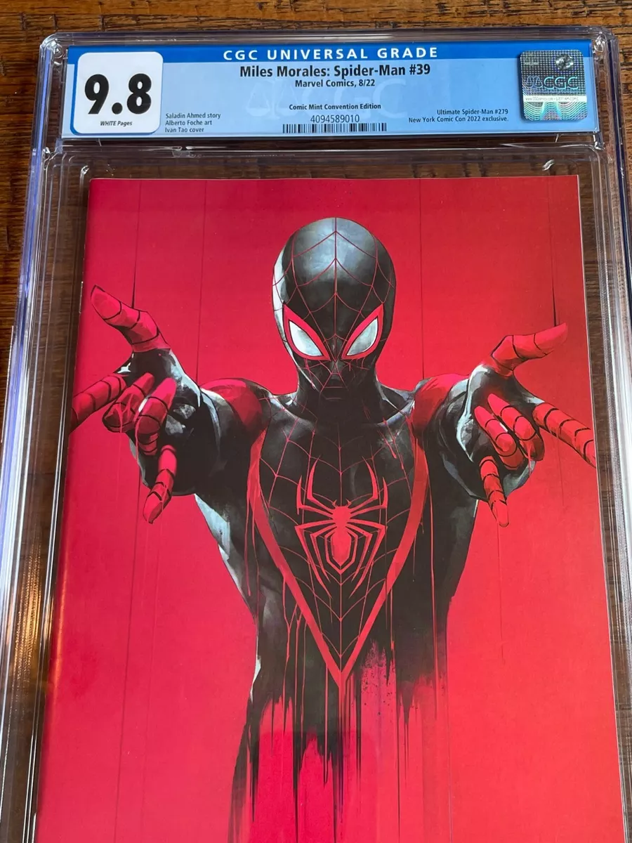 MILES MORALES: SPIDER-MAN #39 IVAN TAO SIGNED COA TRADE DRESS VARIANT-A