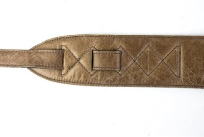 Cinturino Per Chitarra Imbottito In Vera Pelle Nera Made In Uk - Foto 2