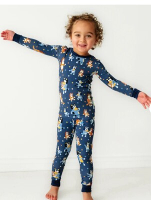 NEW Little Sleepies Bluey Dance Mode Two-Piece Pajama Set - 3T