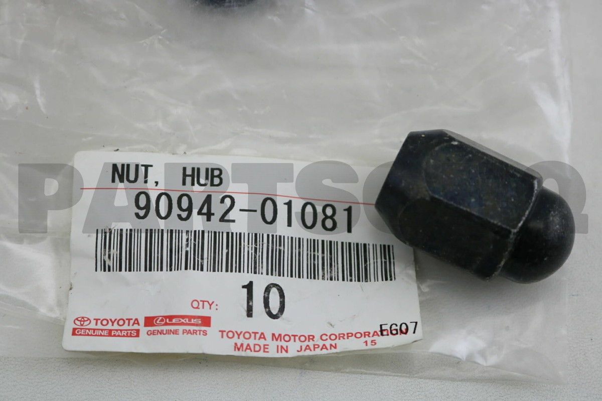 9094201081 Genuine Toyota NUT, HUB (FOR AXLE) 90942-01081 | eBay