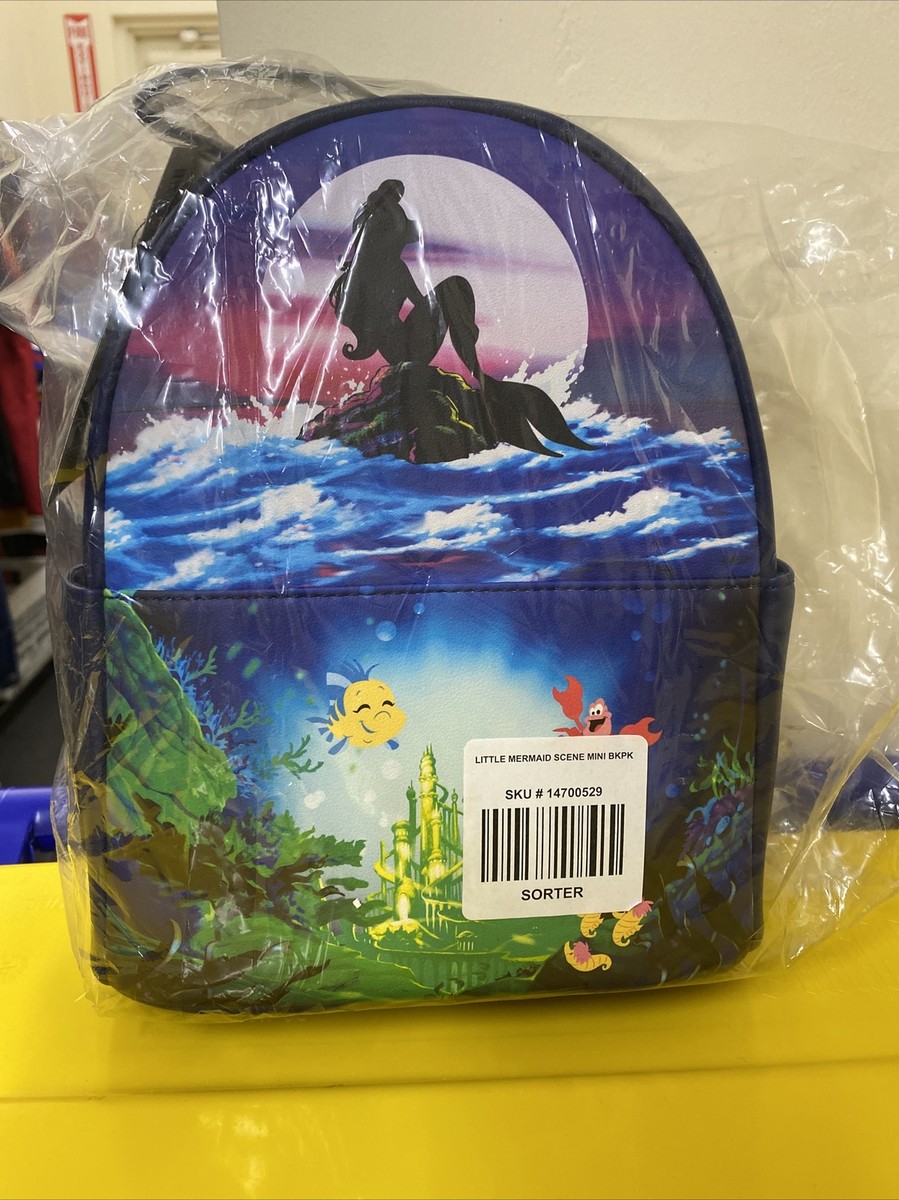 Loungefly Disney The Little Mermaid Silhouette Mini Backpack NWT
