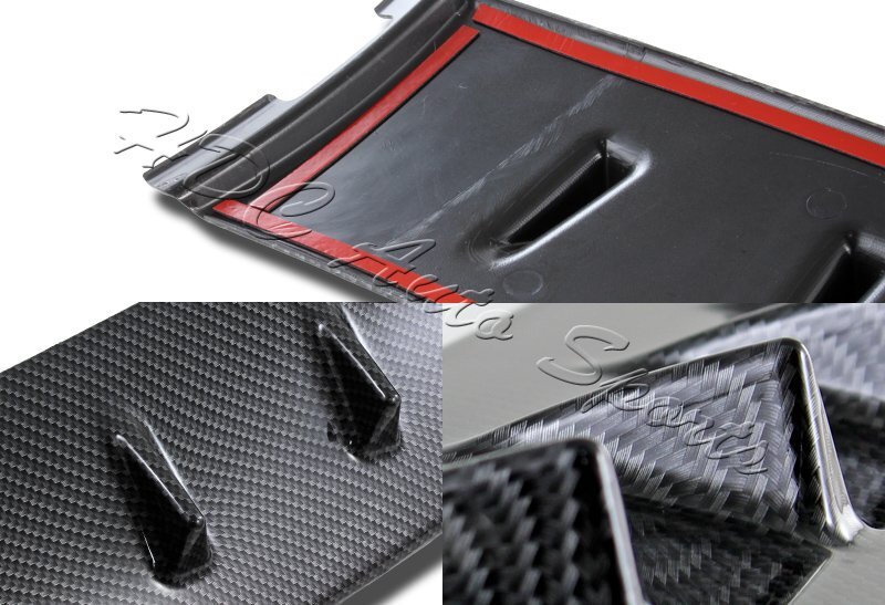 For Mitsubishi Lancer EVO 8 9 Carbon Look Style Shark Fin Rear