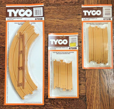 Lot of 6: TYCO Aero Hoppers slot car sand track: 9" Curve, Hump, Loop  3pk 2ea 
