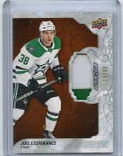 2019-20 Upper Deck Engrained Premium Materials Mahogany #68 Joel L'Esperance/35