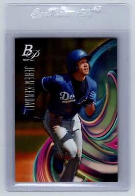 2018 Bowman Platinum Jeren Kendall Orange Serial #13/25 Card TOP-99 SP Dodgers