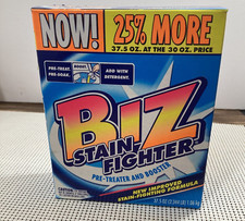 BIZ Powder Laundry Detergent Booster Cleaner STAIN FIGHTER Odor Remover 37.5 oz
