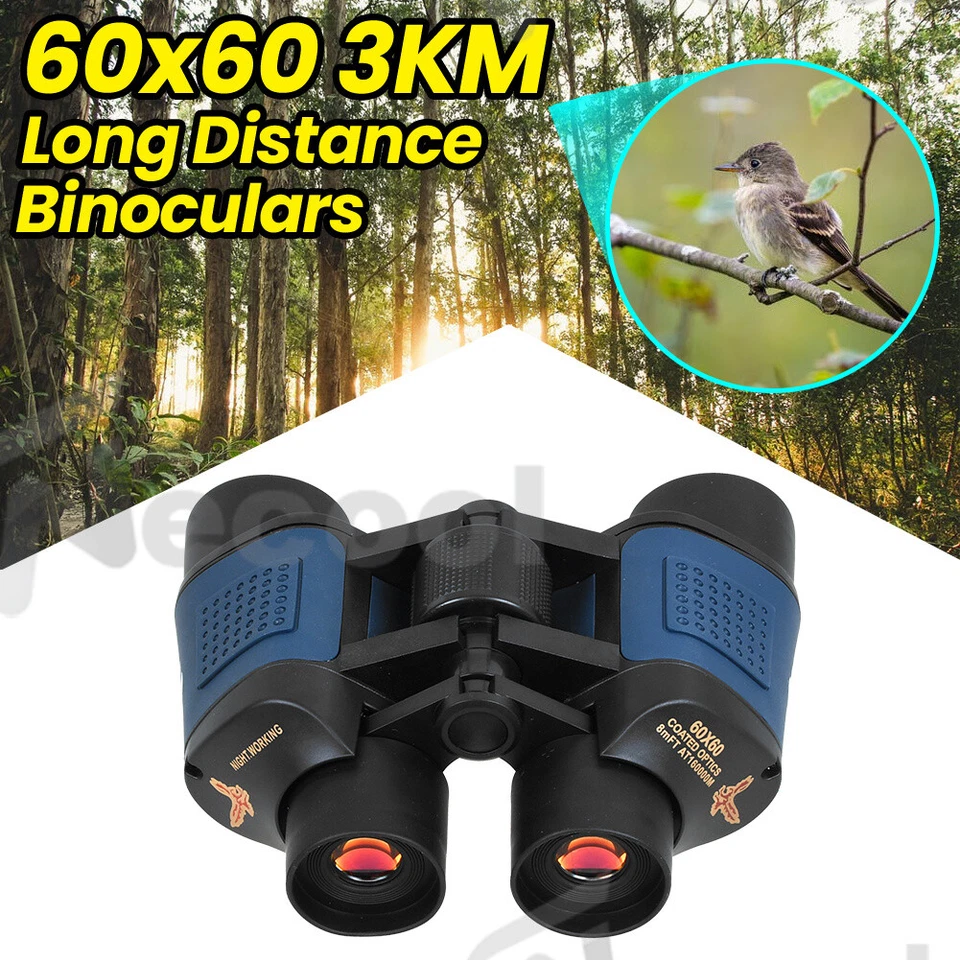 3000m Fernglas Feldstecher Nachtsicht Fernrohr Binoculars Ferngläser Zoom 60x60 - Bild 2 von 4