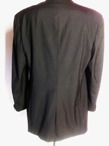Principe by Marzotto Black Double Breasted Dinner Jacket,Coat 42L Made in Italy - Picture 6 of 9