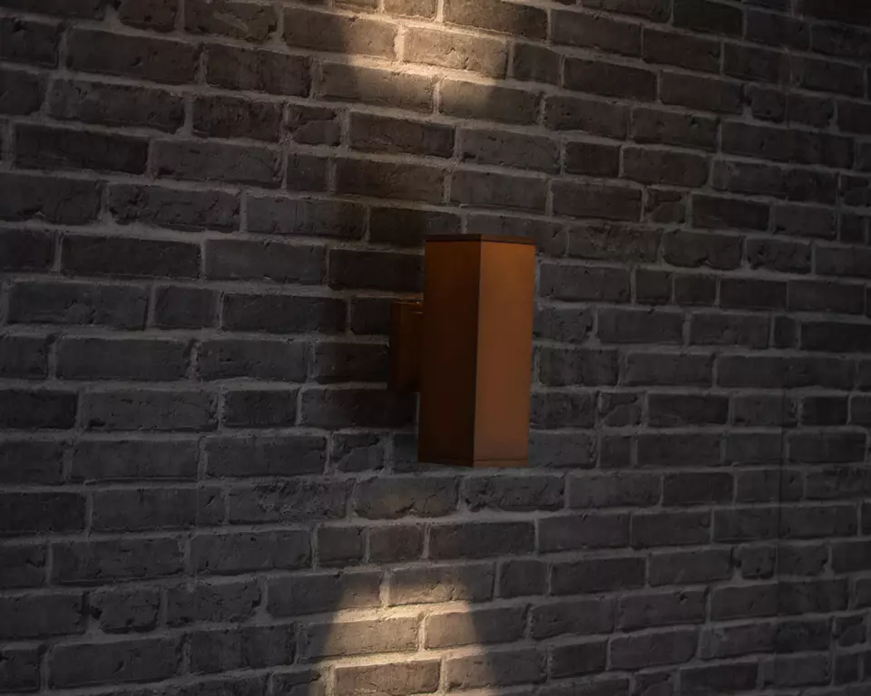 Außenbeleuchtung UP&DOWN Rost Außenleuchte Wand-Leuchte Lampe Edelrost 230V 770 - Bild 4 von 4