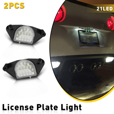For Chevrolet Corvette C3 C4 C5 C6 2x White 6000K LED Number License Plate Light