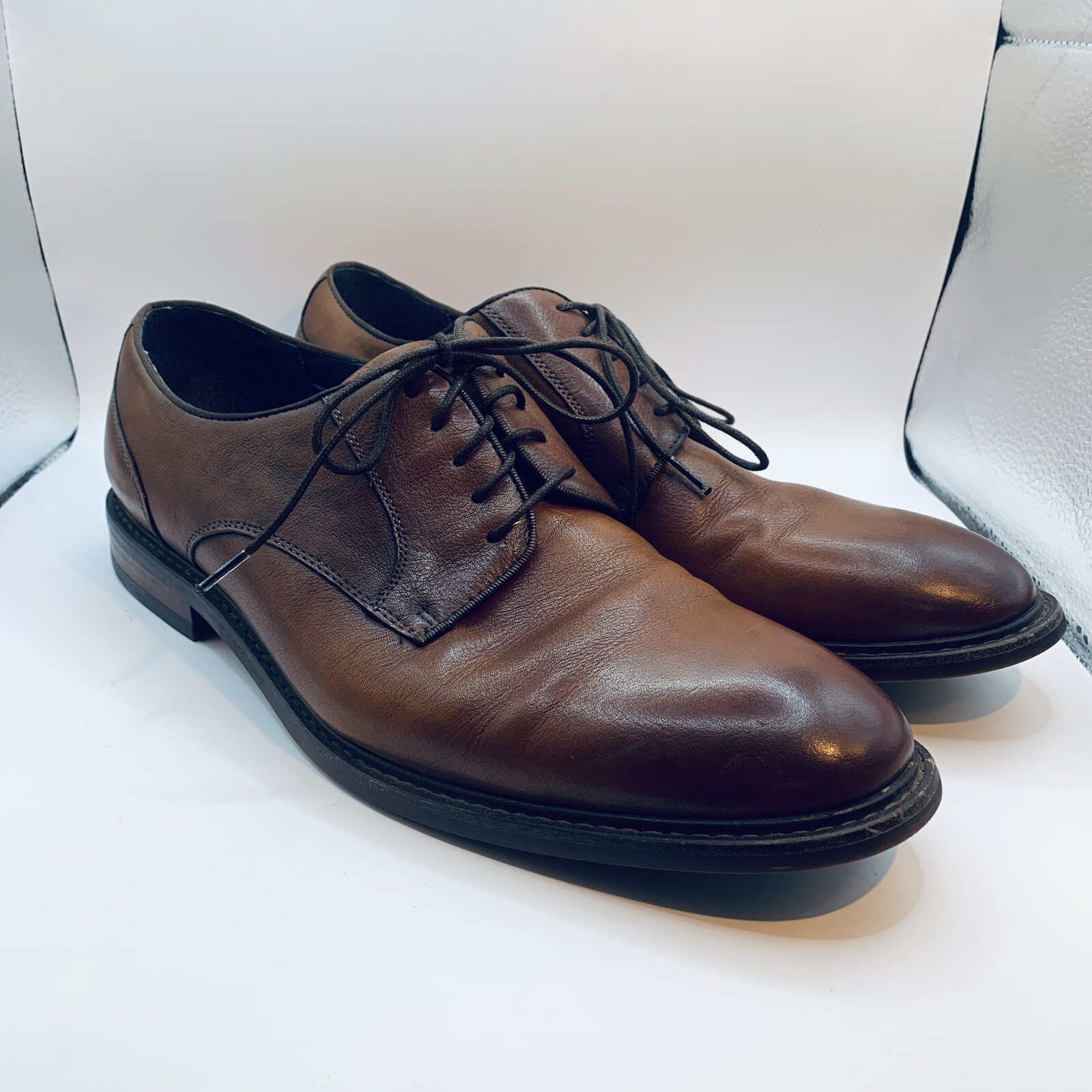 SAOLA NUOVISSIMA Steve Madden Biltmore Oxfords pelle marrone uomo taglia US 9 5