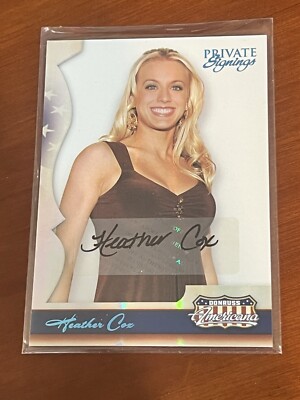 Heather Cox Auto (#'d /500) 2007 Donruss Americana Private Signings #60 (NM)
