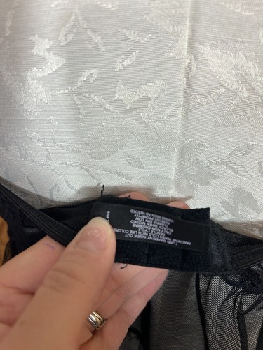 Victoria's Secret Sexy Little Things Babydoll Top Lencería 36C Negro Encaje Floral - Imagen 8 de 8