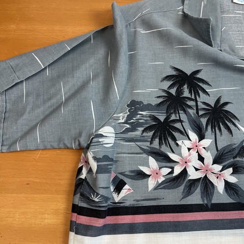 Vtg Olo Manu Hawaiian Shirt Mens Large Short Sleeve Made In Hawaii USA - 第 2/8 張圖片