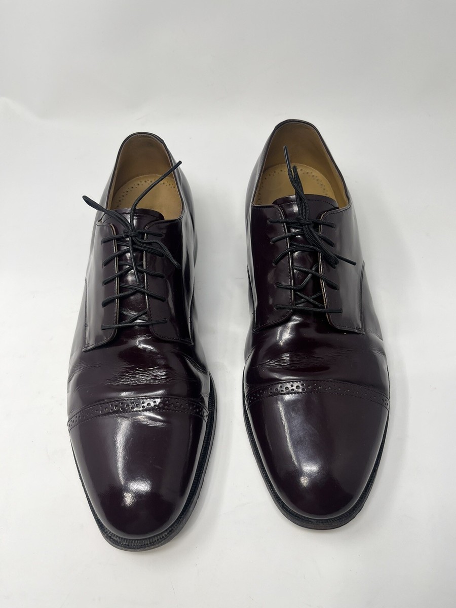 Johnston Murphy Mens Oxfords Sz 12 D/B Brown Leather Cap Toe  display picture 1