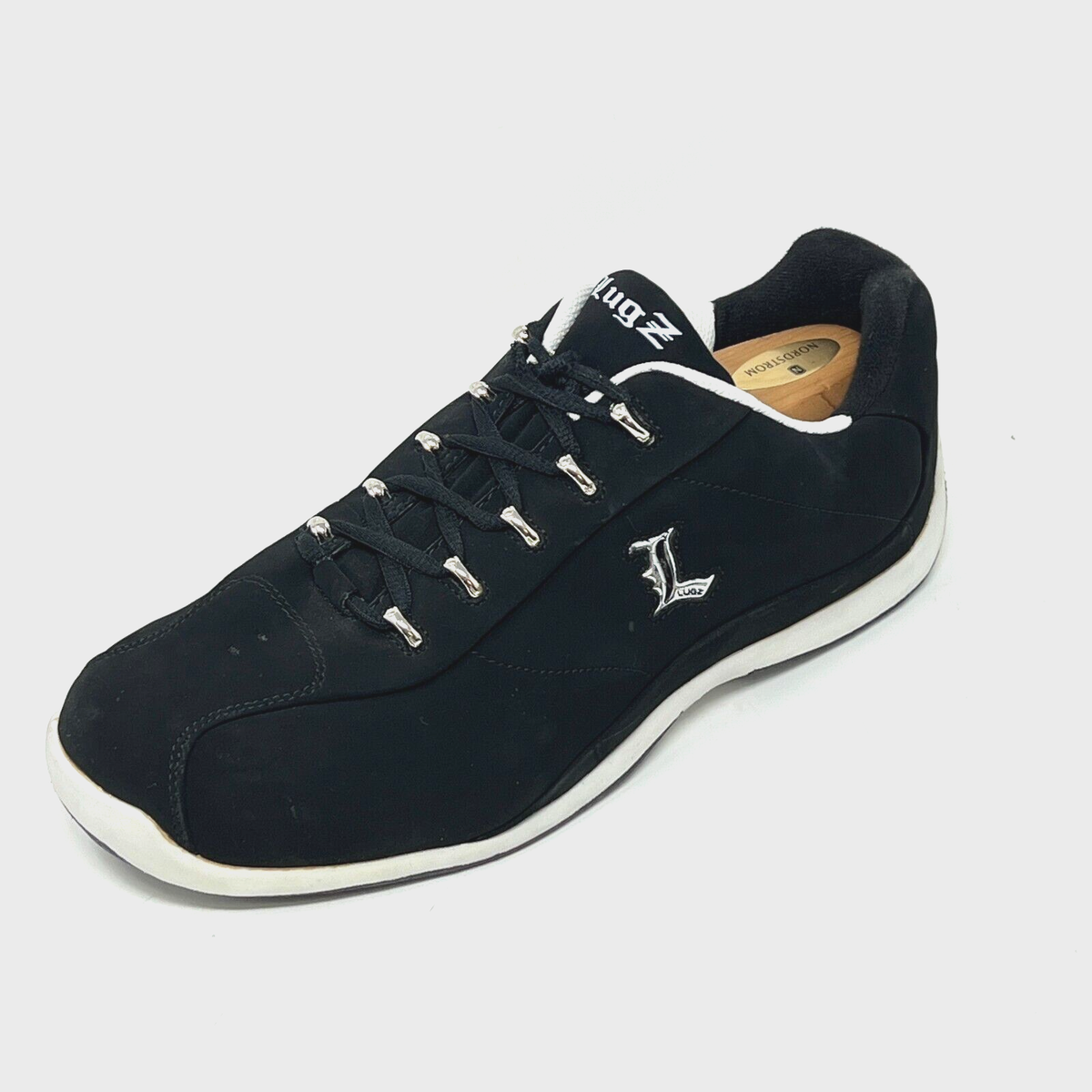 LUGZ Mens 12 Sneakers Black Casual Athletic Comfort Low Top Synthetic Dad  Shoes