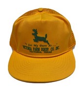 Gorra gorra de malla amarilla John Deere vintage rara camionero agricultor