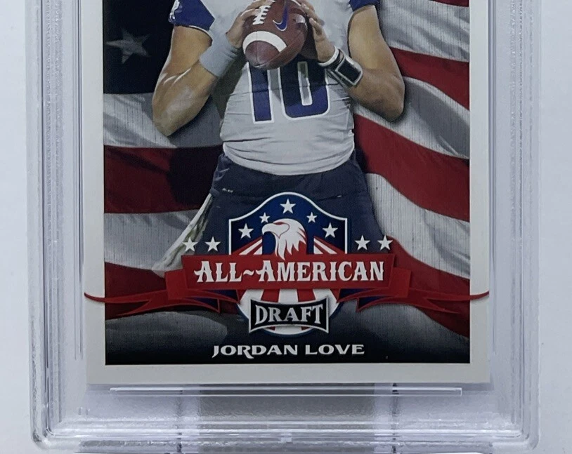 Jordan Love Rookie PSA 10 - 2020 Leaf All-Americans -Packers, Utah State - Image 3 of 4