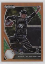 2021 Panini Prizm Draft Picks Neon Orange 19/50 Anthony Solometo #PDP37 3c2