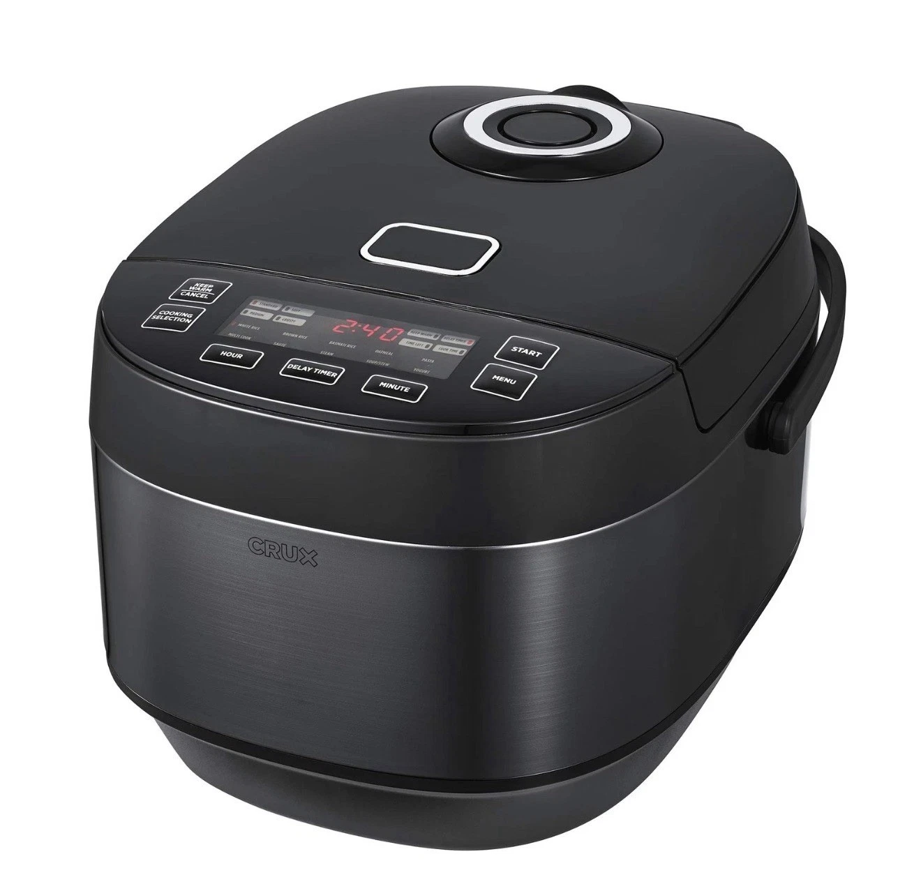Crux 20 Cup Induction Rice Cooker, Multi-Cooker, Food Steamer, Slow Cooker,