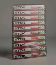 Vintage 1982 TDK D90 Normal Position Cassette Tapes   10-Pack, Sealed, Japan
