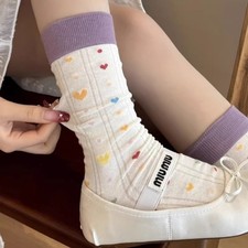 Women's Mid-Calf Socks, Lightweight Summer Style