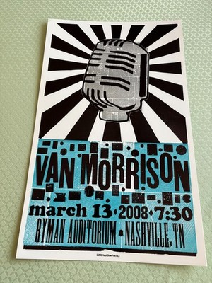 Van Morrison Collectible Hatch Print from the Ryman! March 13, 2008!