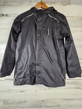 LL Bean Lightweight Rain/Wind Jacket Kids 14-16 Large Black Mesh Lined