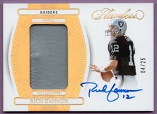 2024 PANINI FLAWLESS PATCH AUTOGRAPHS RICH GANNON #D 4/25 OAKLAND RAIDERS