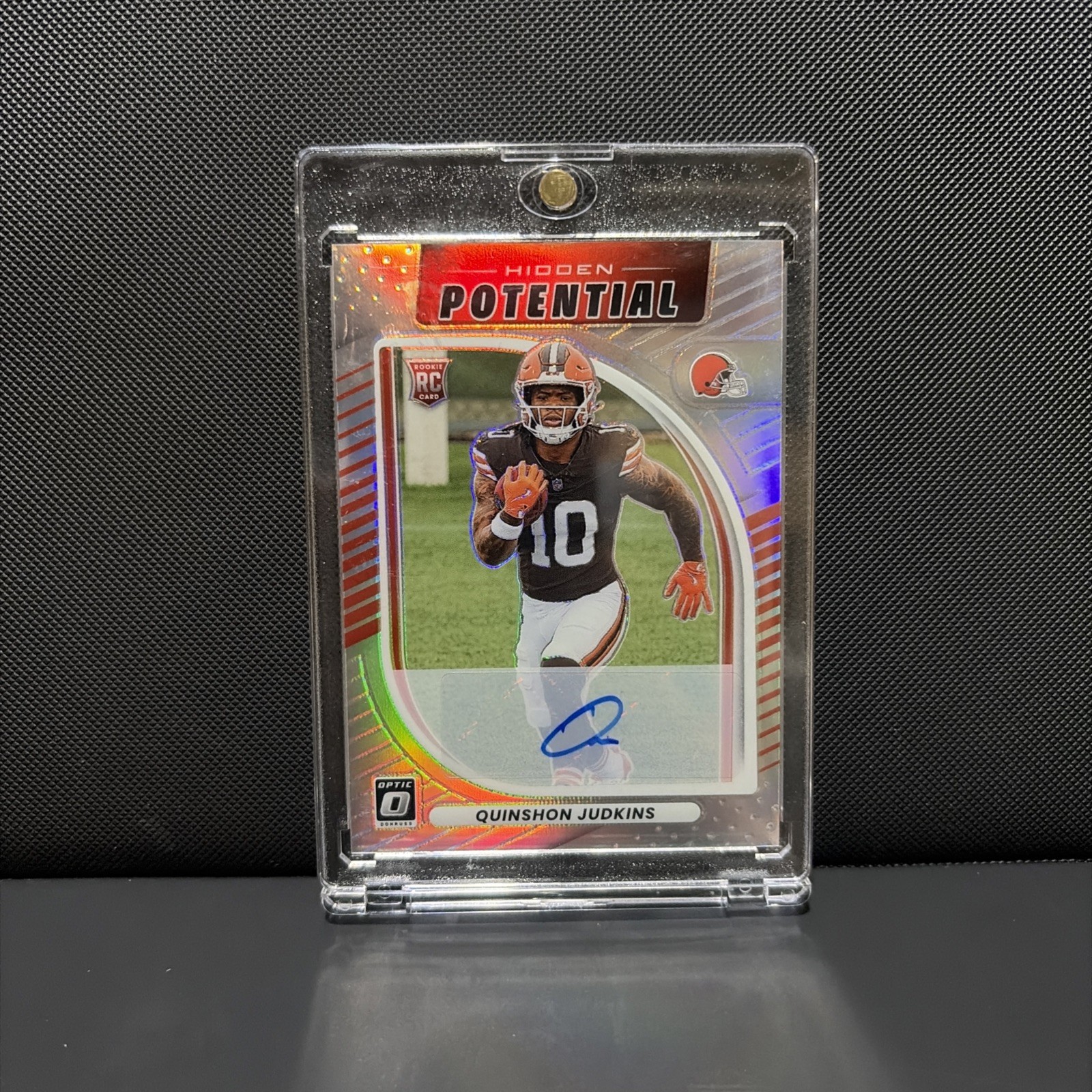 2025 Donruss Optic Quinshon Judkins Hidden Potential Auto /199 RC