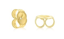 Earring Back Replacement 14k Yellow Gold 2 Piece Set - Friction Push-back