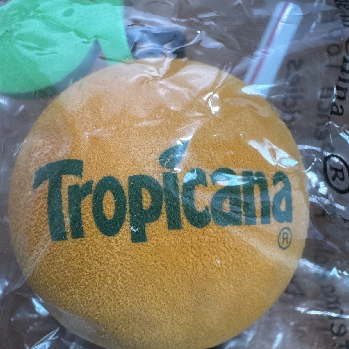 Vintage Super Rare Tropicana Orange with Straw Antenna Topper