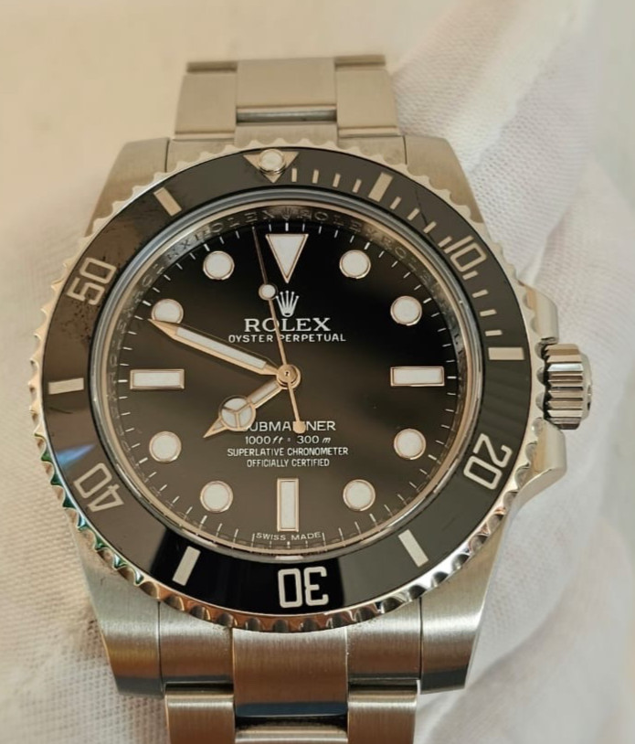 2013 114060 Rolex Submariner No Date 4 liner Black Watch