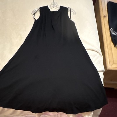 Style and Co. sleeveless black knit, sheath dress, round, neck, sleevelessSz 18